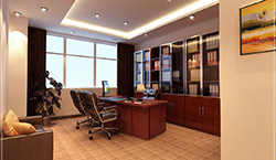 红木办公室装修设计,高端而又简约的设计